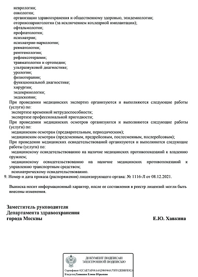 Выписка из реестра лицензий по состоянию на 15:31 08.12.2021 г. 2 стр